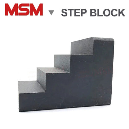 1 PC Carbon Steel Isometric Step Block Ladder-shaped Press Block For CNC Lathe Mold's Height Adjusting