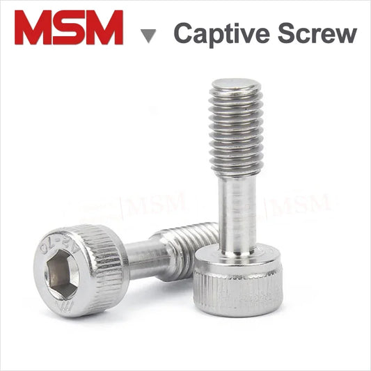 10/6 Pcs Stainless Steel Hexagon Socket Short Head Reduced Shanke Screws/Bolts Half-thread Captive Screw Anti-drop M3 M4 M5 M6/8