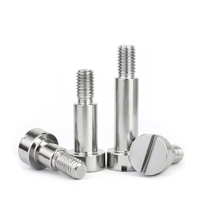10 Pcs Stainless Steel Slotted Cheese Head Screws With Shoulder Slotted Plug Roller Bearing  Shoulder Screw M2 M2.5 M3/4/5 GB830