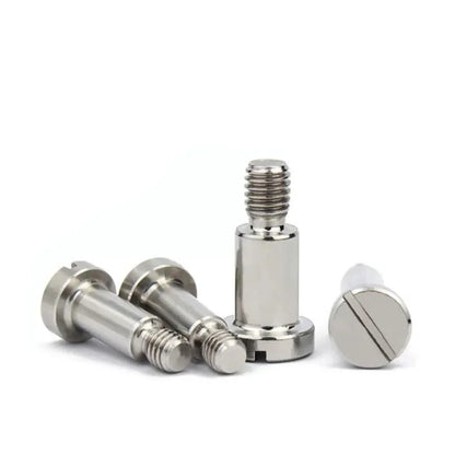 10 Pcs Stainless Steel Slotted Cheese Head Screws With Shoulder Slotted Plug Roller Bearing  Shoulder Screw M2 M2.5 M3/4/5 GB830