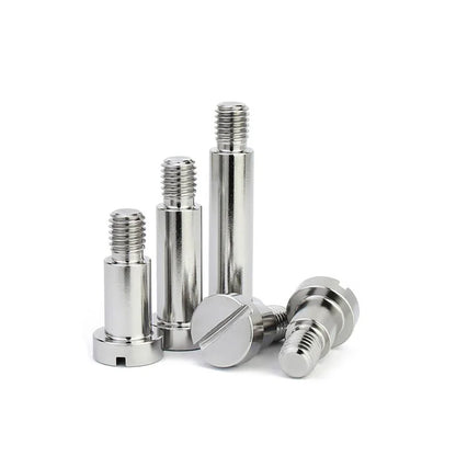10 Pcs Stainless Steel Slotted Cheese Head Screws With Shoulder Slotted Plug Roller Bearing  Shoulder Screw M2 M2.5 M3/4/5 GB830