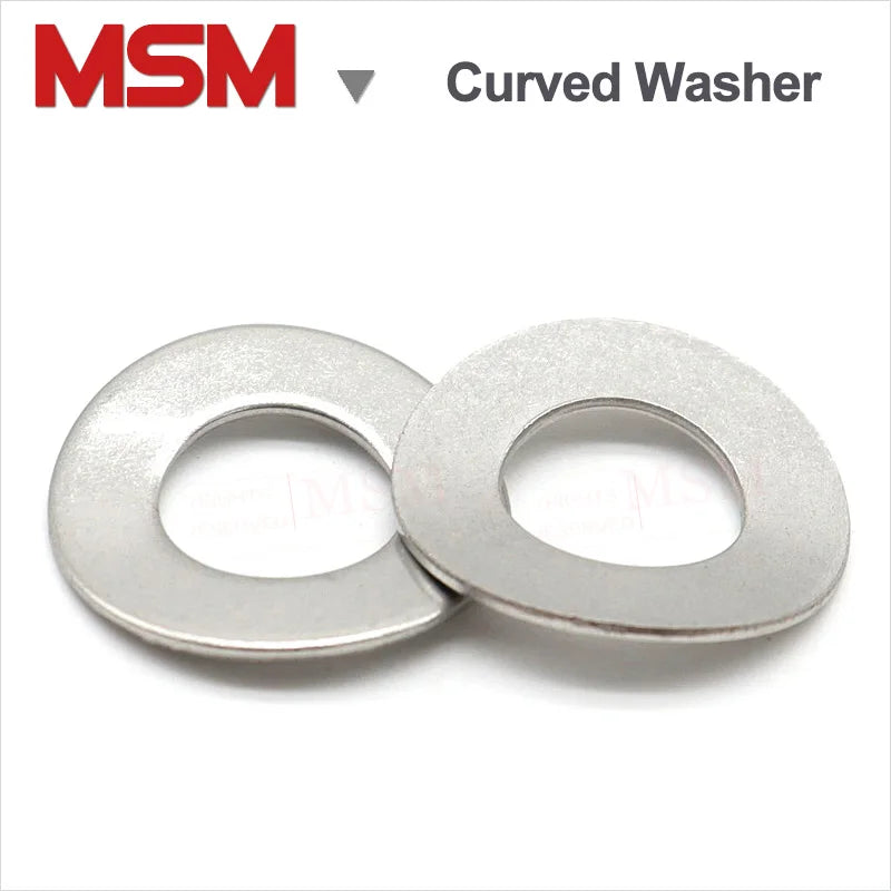 Spring Washers3 Stainless Steel Curved Spring Washers Wave Shape Elastic Gasket – MSM Store