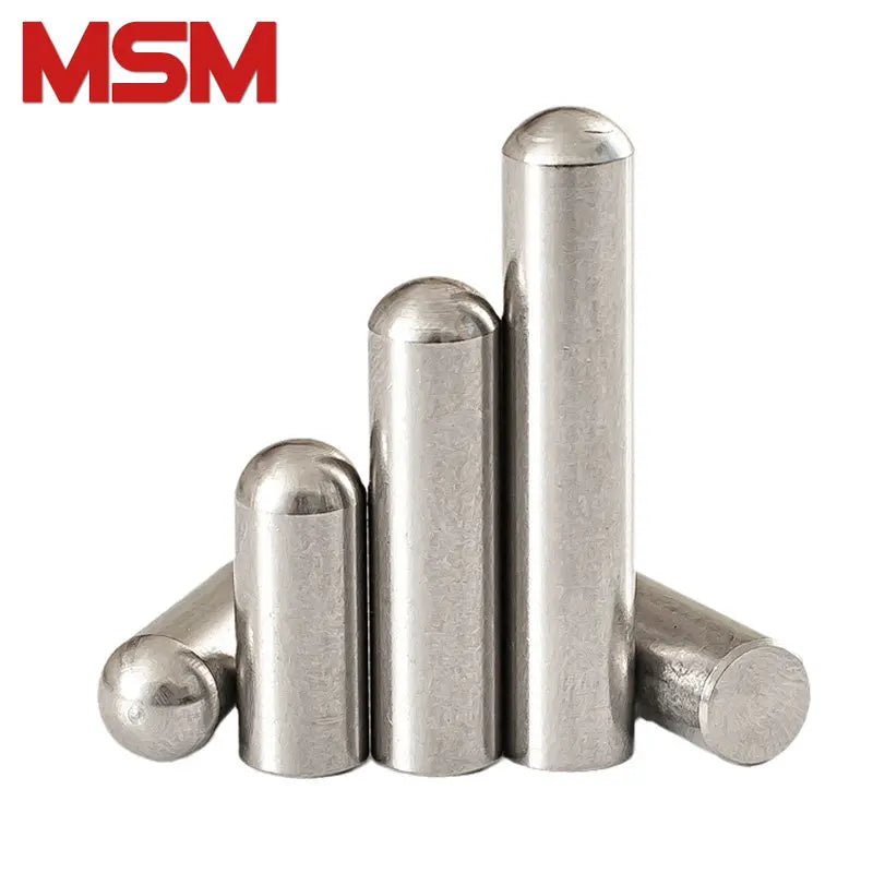 10pcs Diameter 5mm Solid Round Head Cylindrical Pin 304 Stainless Steel Positioning Dowel Shaft Fixed Parallel Pins