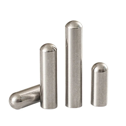 100pcs Diameter 0.6mm to 2mm Solid Round Head Cylindrical Pin 304 Stainless Steel Positioning Dowel Shaft Fixed Parallel Pins