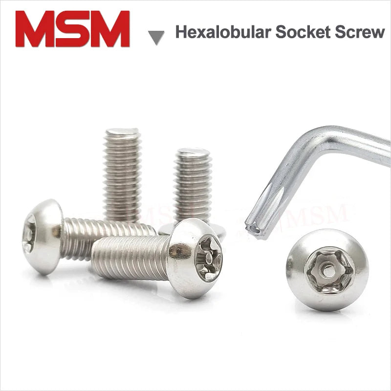 Hexalobular Socket Pan Head Screws with Pin and Wrench Anti-theft – MSM ...