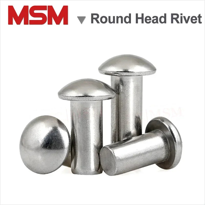 Stainless Steel Semi-round Head Solid Rivet Mushroom Head GB867 – MSM Store