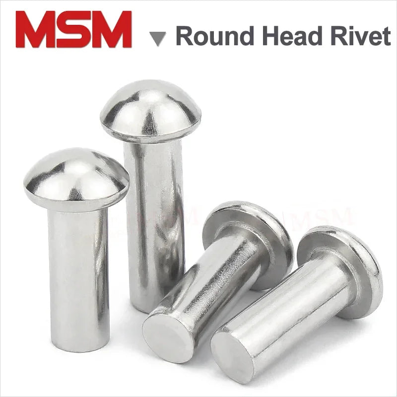 Stainless Steel Semi-round Head Solid Rivet Mushroom Head GB867 – MSM Store