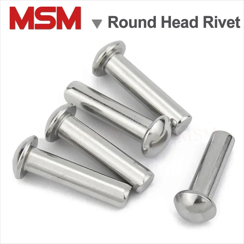 Stainless Steel Semi-round Head Solid Rivet Mushroom Head GB867 – MSM Store