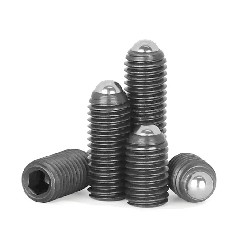 Spring Back Socket 10pcs Hex Socket Spring Ball Plunger Screw Carbon Steel Grade 12.9 Bla ...