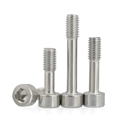 10pcs Smooth Hexagon Socket Captive Screws Short Head 304 Stainles Steel M2 M2.5 M3 M4 M5 M6 Half Thread Male Bolt Anti-Release