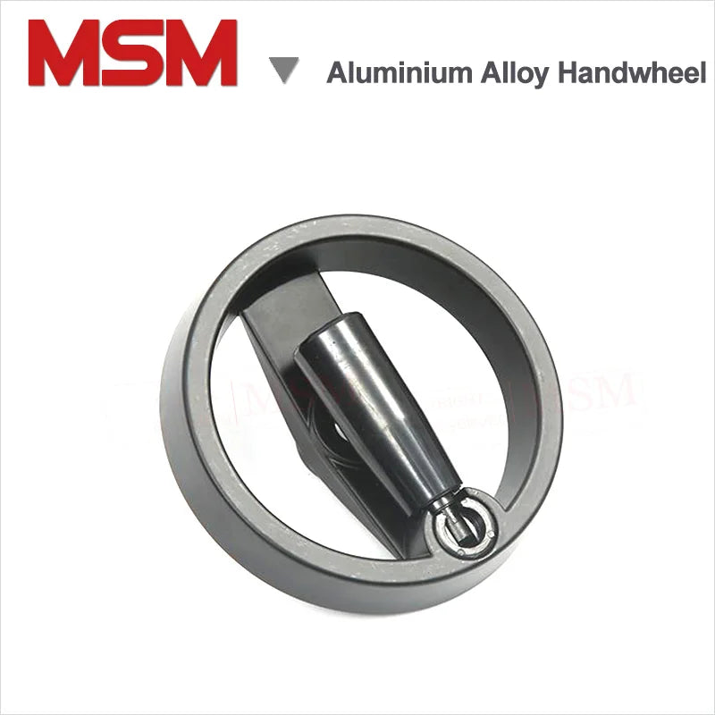 1PC Solid/Hollow Aluminium Alloy Foldable Double Spoke Keyway Hand Wheel Milling Machine Lathe CNC Use Size 100 125 160 200