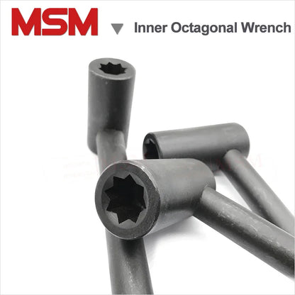 1Pc High Strength L Type Single Lever Inner Octagonal Wrench Tool Rest Bench 17 Square 19 Four-jaw Chuck Female Octagonal Wrench