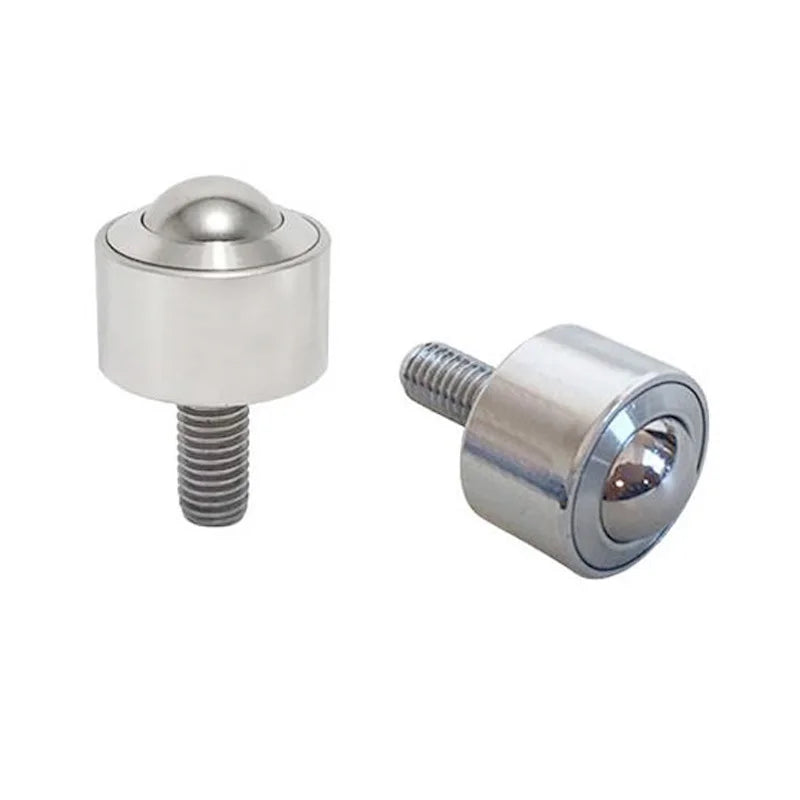 1pc Carbon Steel Universal Ball High Precision Male Style with Screw Cylindrical Type Heavy Duty Universal Ball Bearing