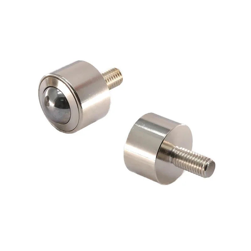 1pc Carbon Steel Universal Ball High Precision Male Style with Screw Cylindrical Type Heavy Duty Universal Ball Bearing