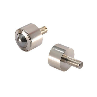 1pc Carbon Steel Universal Ball High Precision Male Style with Screw Cylindrical Type Heavy Duty Universal Ball Bearing