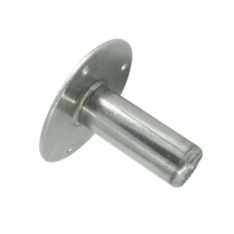 1pc Stainless Pipe Clamp Support Length 25mm~250mm Welded Round Base Supporting Foot with M8 Nut for Pipe Bracket Installing