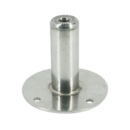 1pc Stainless Pipe Clamp Support Length 25mm~250mm Welded Round Base Supporting Foot with M8 Nut for Pipe Bracket Installing