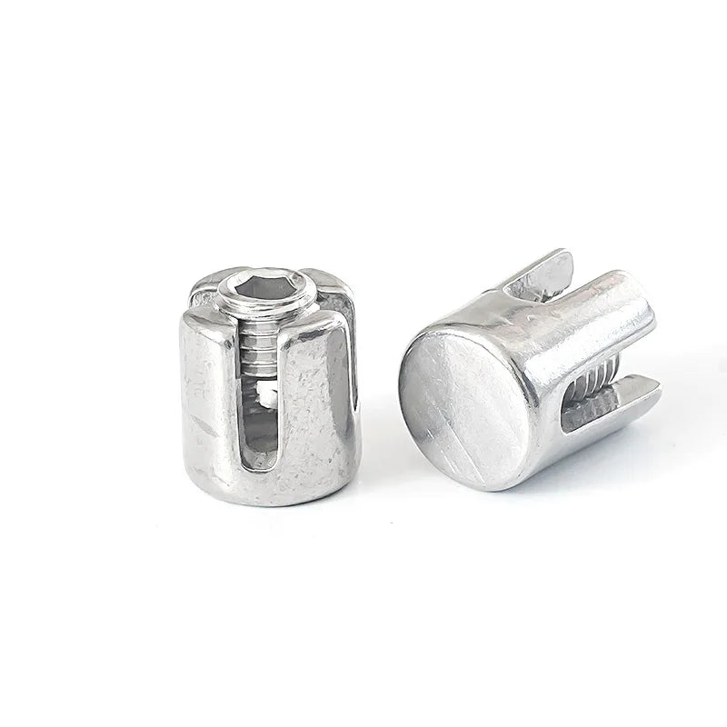 1pc Stainless Steel Slotted Collet for Wire Rope Cross Fitting Wire Ro ...
