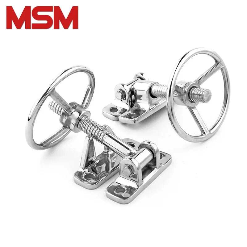 Wheel Hinges 1set 304 Stainless Steel Handwheel Hinge Steamer Equipment Door Handle ...