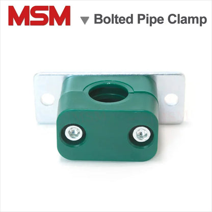 2 Pcs Light Duty Inner Hexagon Bolted Plastic Pipe Clamp With Mounting Hole Pipe Clip Tube Fastening Accessories M6~M42