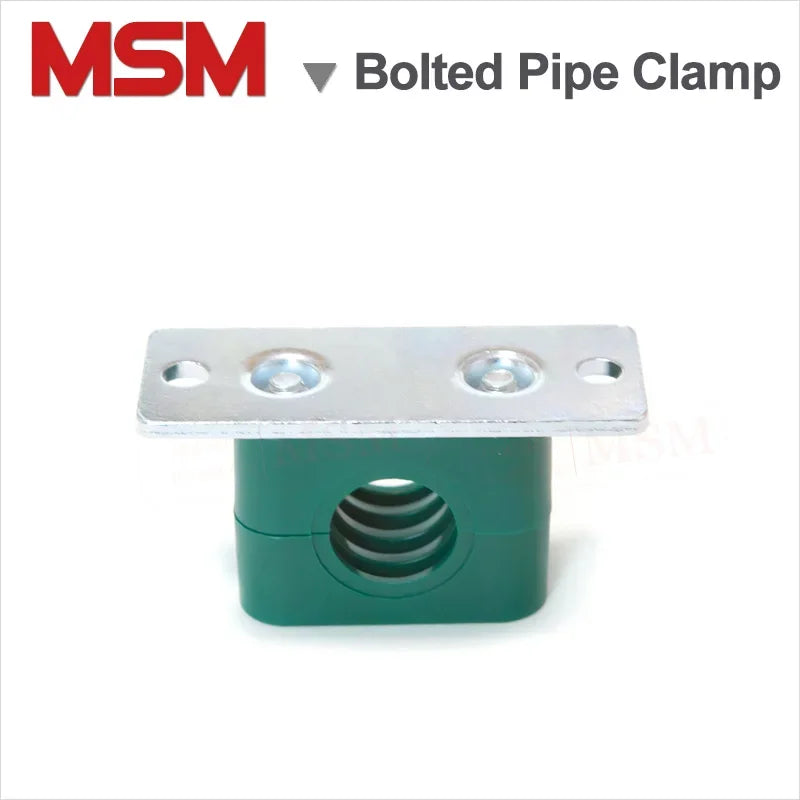 2 Pcs Light Duty Inner Hexagon Bolted Plastic Pipe Clamp With Mounting Hole Pipe Clip Tube Fastening Accessories M6~M42