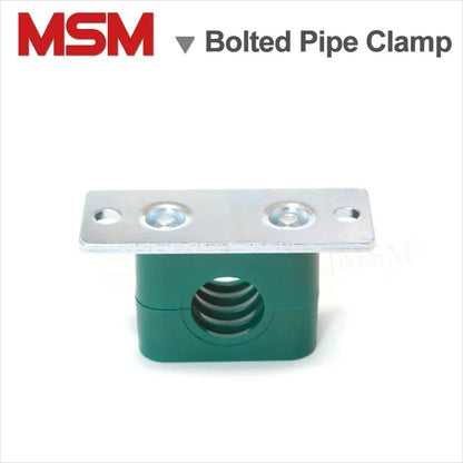 2 Pcs Light Duty Inner Hexagon Bolted Plastic Pipe Clamp With Mounting Hole Pipe Clip Tube Fastening Accessories M6~M42