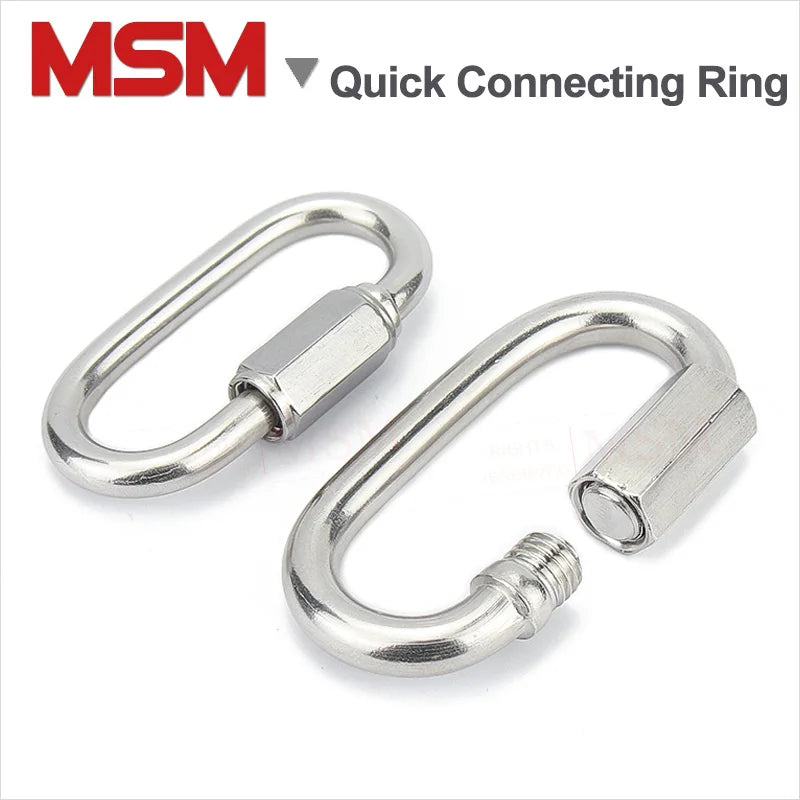 Stainless Steel Quick Connecting Ring Chain Buckle Hang Lock Ring – MSM ...