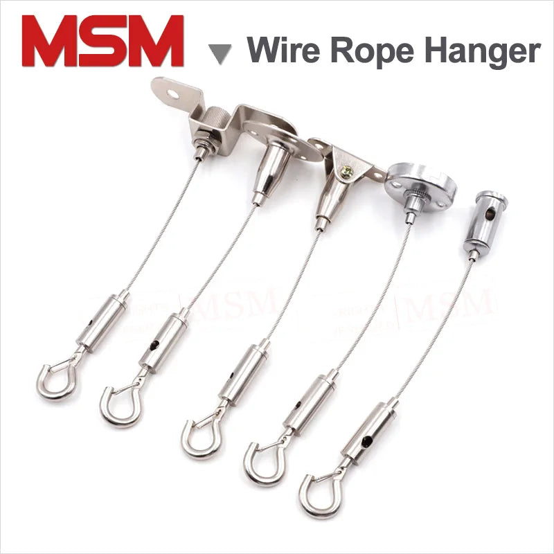2 Sets Wire Rope Hanger With Stand Wire And Hook For Gallery Picture P ...