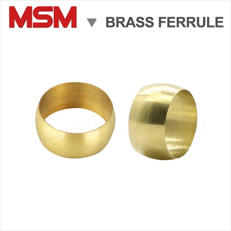 Brass Double Taper Ferrule Compression Sleeve Seal Ring – MSM Store