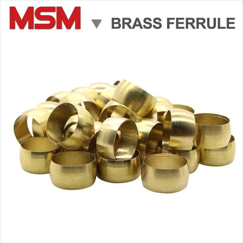 Brass Double Taper Ferrule Compression Sleeve Seal Ring – MSM Store