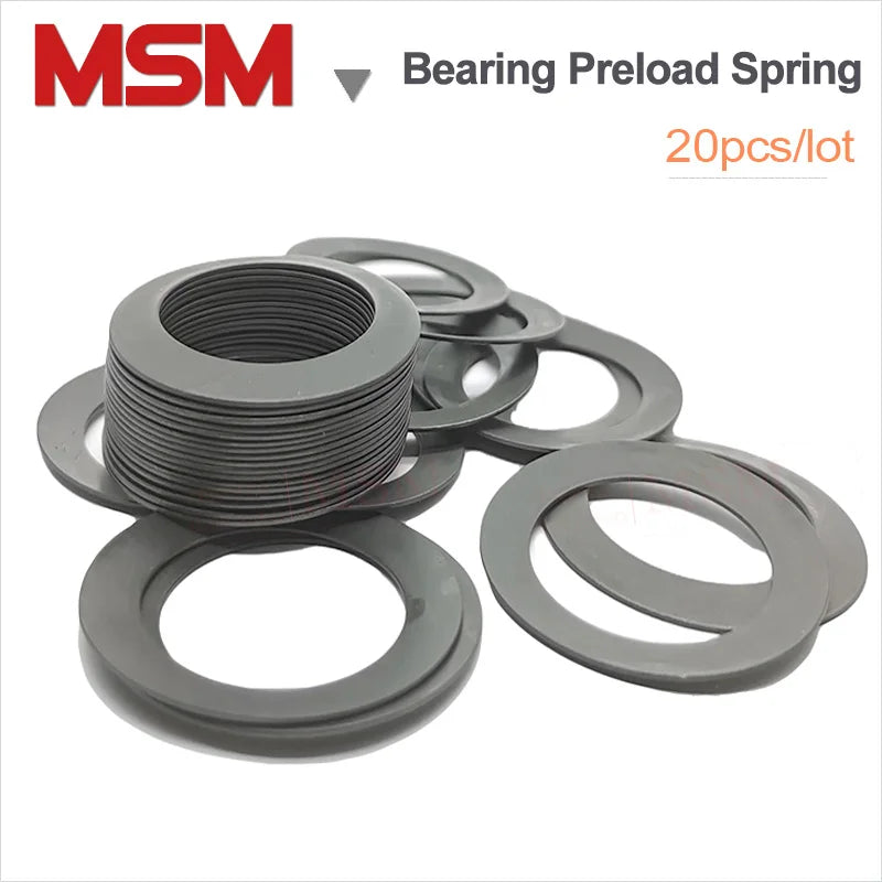 Spring Preload Disc 20Pcs Bearing Preload Spring Spindle Clearance Compression Spring Wash ...