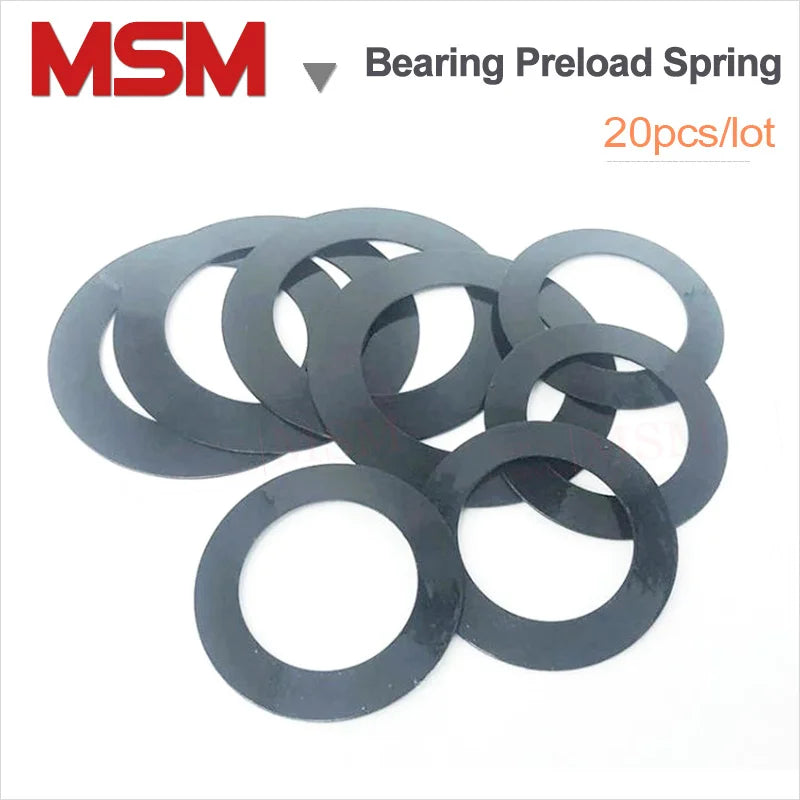 Small Spring Preload 20Pcs Bearing Preload Spring Spindle Clearance Compression Spring Wash ...