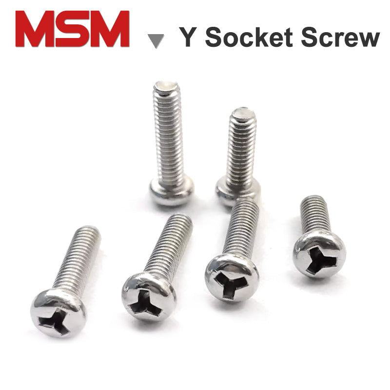 Stainless steel pan head Y socket screws