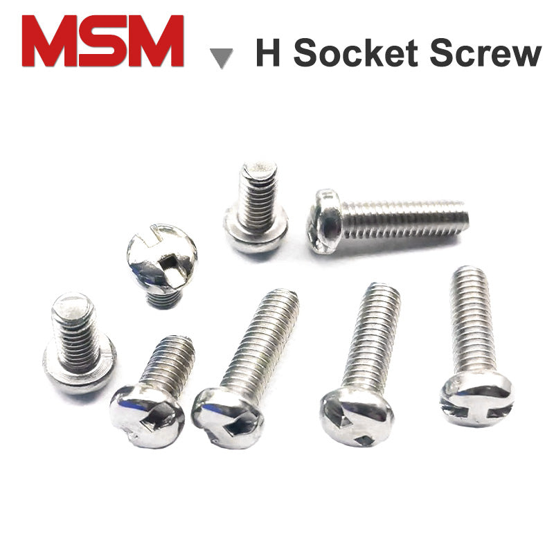 Stainless steel pan head H socket screws