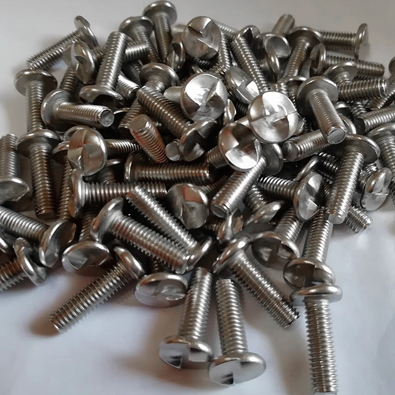 Stainless steel pan head one way S-slot screws