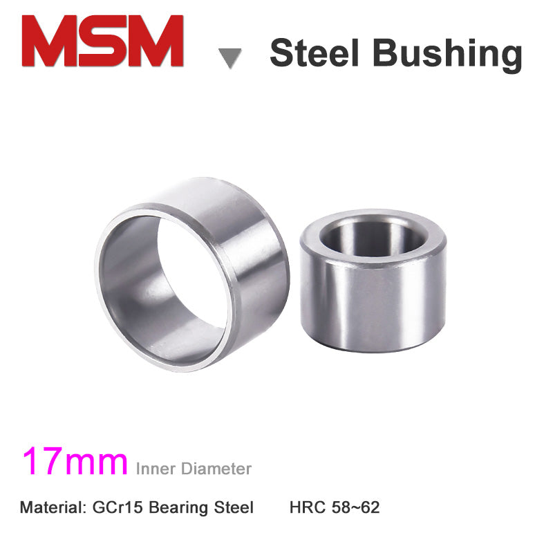 Inner Diameter 17mm Steel Bushings ID 17mm Shaft Sleeve Wear-resistant Sleeve Guide Sleeve Spacer Jig Bushes Drill bushing 