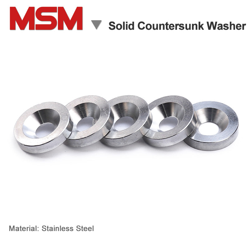 Stainless Steel Flat Cylindrical Shape Solid Countersunk Washers