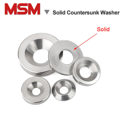 Stainless Steel  Countersunk Solid Cup Finishing Washer