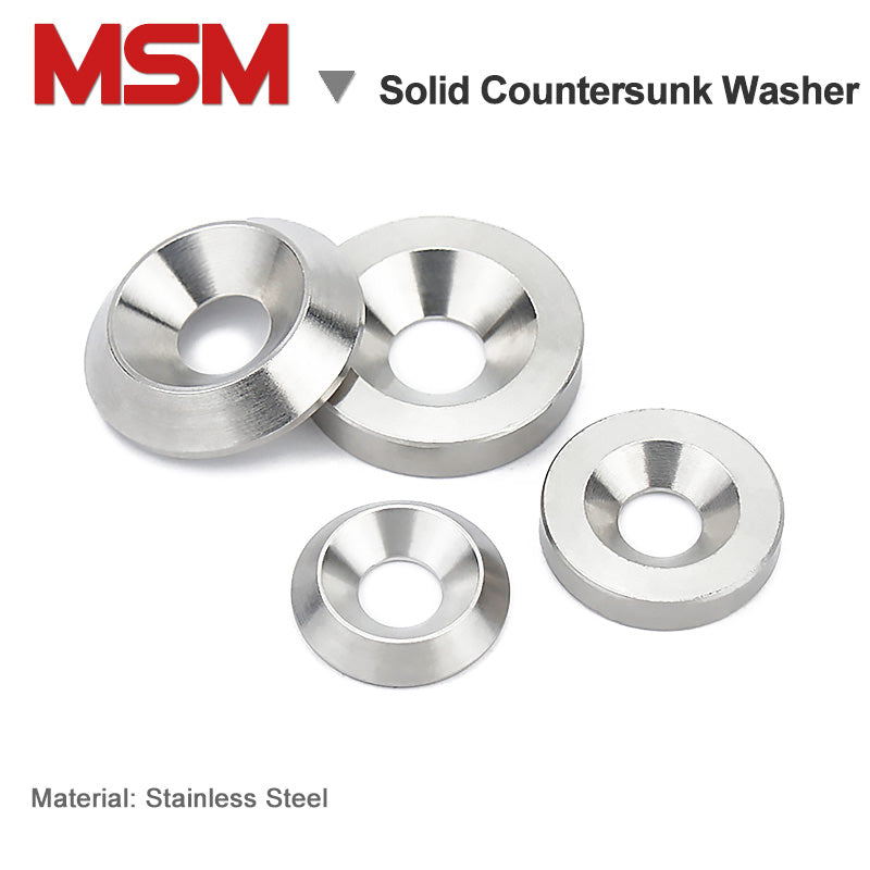 Stainless Steel  Countersunk Solid Cup Finishing Washer