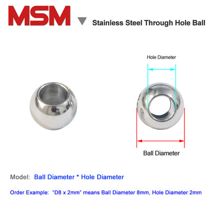 Stainless Steel Through Hole Balls