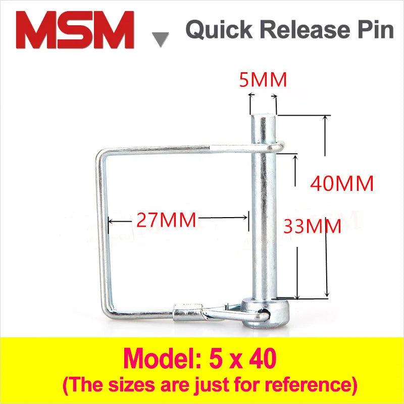 Lock Pin M8 2PCS Steel Square Quick Lock Release Pins M5 M6 M8 M10 M12 Trailer Tru ...