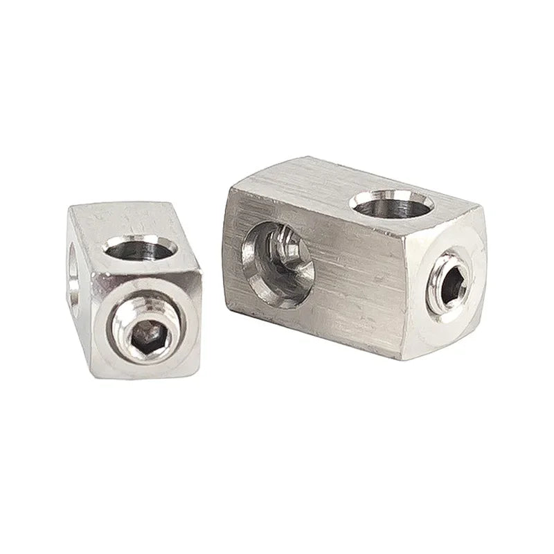 2pc Stainless Steel Wire Rope Collet for Cross Fixing Wire Rope Locking Buckle Cross Clip M4/5/6/8/10 Rope Fitting Cross Locks