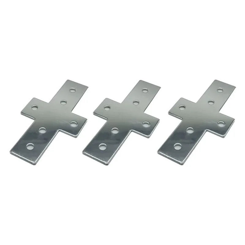 2pcs L Shape Hole Joining Strip Plate T Shape Flat Aluminium Profile Reinforced Angle Connector 2020 3030 4040 5050 4080 8080