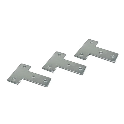 2pcs L Shape Hole Joining Strip Plate T Shape Flat Aluminium Profile Reinforced Angle Connector 2020 3030 4040 5050 4080 8080