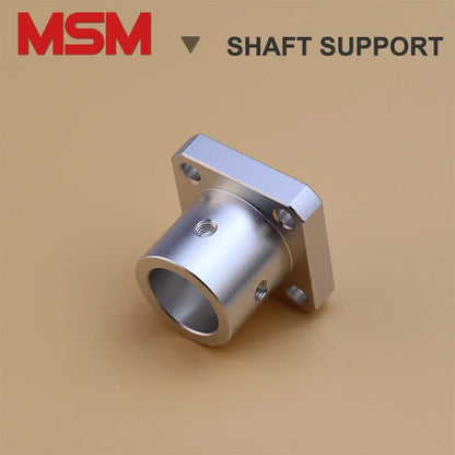 2pcs MSM Square Flange Guide Shaft Support Seat 8/10/12/16/20/25/30/35/40/50mm Shaft Fixture Bracket Rod Holder Mount Connector