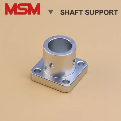 2pcs MSM Square Flange Guide Shaft Support Seat 8/10/12/16/20/25/30/35/40/50mm Shaft Fixture Bracket Rod Holder Mount Connector