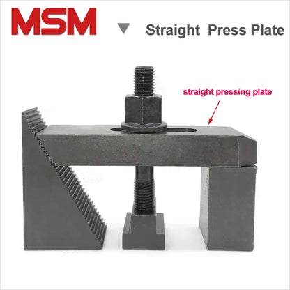 2pcs MSM Straight Press Plate 10.9 Level Steel M10 M12 M16 Gear Tooth Board Mould Step Block for CNC Milling Machine Lathe Tools