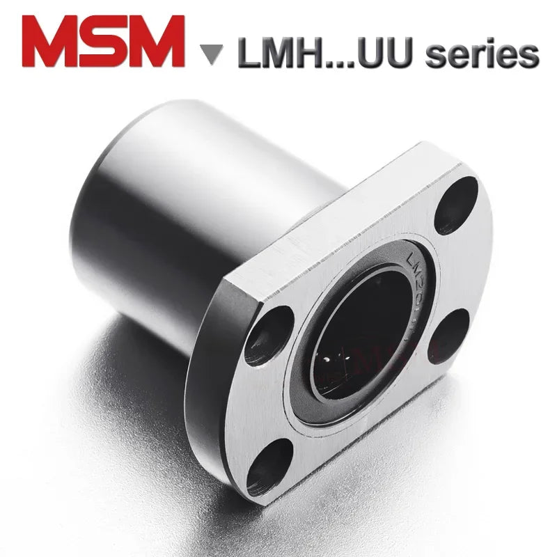 2pcs MSM Two Side Cut Oval Flange Linear Bearings LMH6UU LMH8UU LMH10UU LMH12UU LMH16UU LMH20UU LMH25UU LMH30UU LHFC/LMT/SMT(mm)