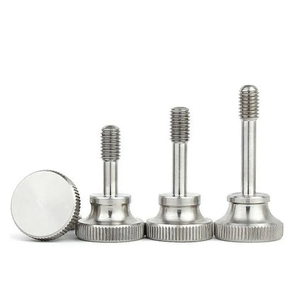 4 Pcs Stainless Steel Knurled Thumb Screws with Waisted Reduced Shanke Screws/Bolts Hand Twist Captive Screw M2.5/3/4/5/6/8