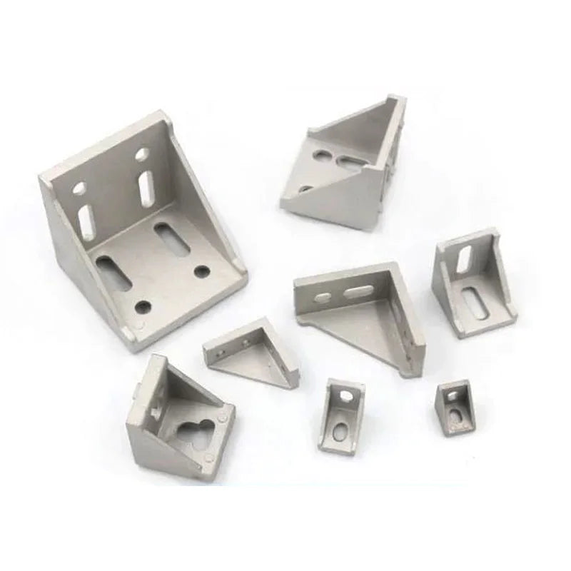 4 Sets Aluminum Profile Connector with T Screws & Nuts European Standard 2017 2028 3030 4040 4545 6060 8080 2040 3060 4080 4590